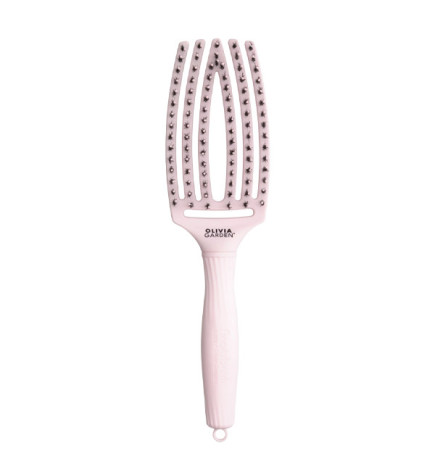 Brosse Fingerbrush Rose Pastel Sanglier Nylon Taille M