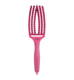 Brosse Fingerbrush Rose Sanglier Nylon Taille M