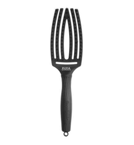 Brosse Fingerbrush Noire Sanglier Nylon Taille M