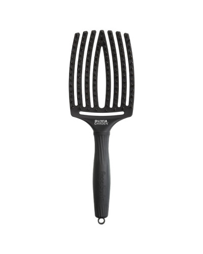 Brosse Fingerbrush Noires Sanglier Nylon Taille L