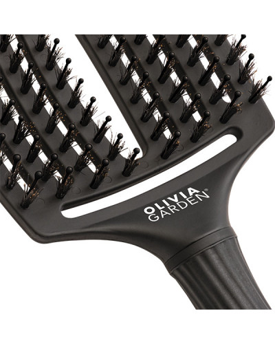 Brosse Fingerbrush Noires Sanglier Nylon Taille L