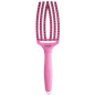 Brosse Fingerbrush Rose Sanglier Nylon Taille M