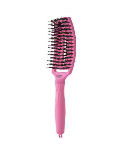 Brosse Fingerbrush Rose Sanglier Nylon Taille M