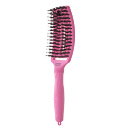 Brosse Fingerbrush Rose Sanglier Nylon Taille M