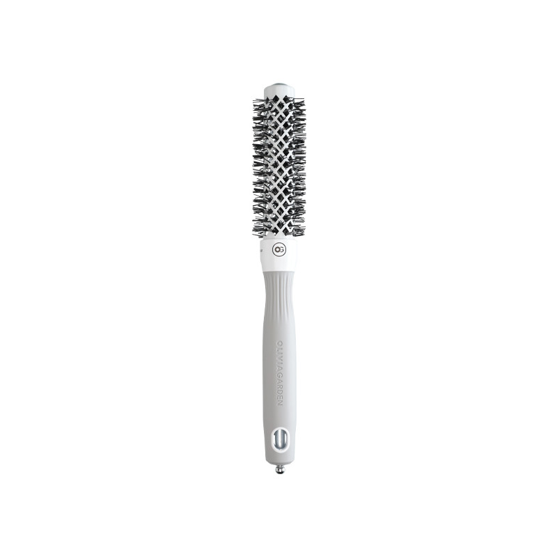 Brosse Expert Shine Blanche & Grise Ø 20 Olivia Garden Brosse Expert Shine Blanche & Grise Ø 20 Olivia Garden