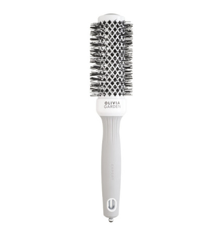 Brosse Expert Shine Blanche & Grise Ø 35 Olivia Garden