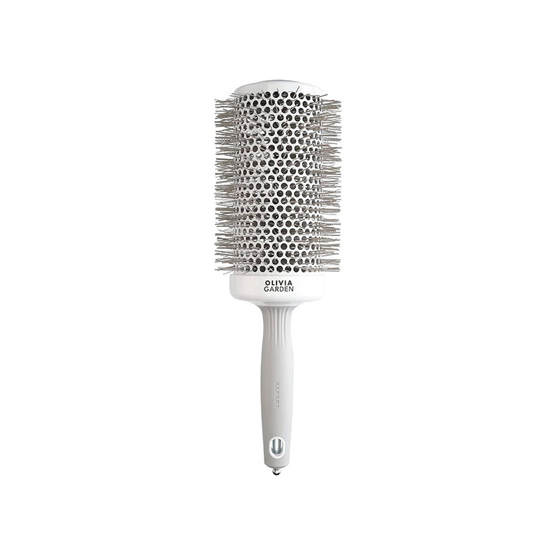 Brosse Brushing Speed XL Blanche et Grise Olivia Garden Ø65mm Brosse Brushing Speed XL Blanche et Grise Olivia Garden Ø65mm
