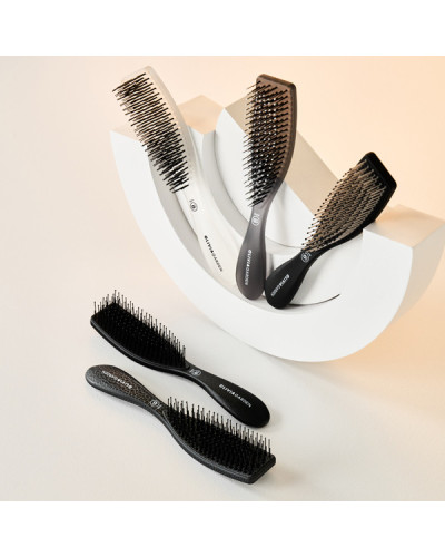Brosse Essential Style Blend Poils Moyens Gris Olivia Garden