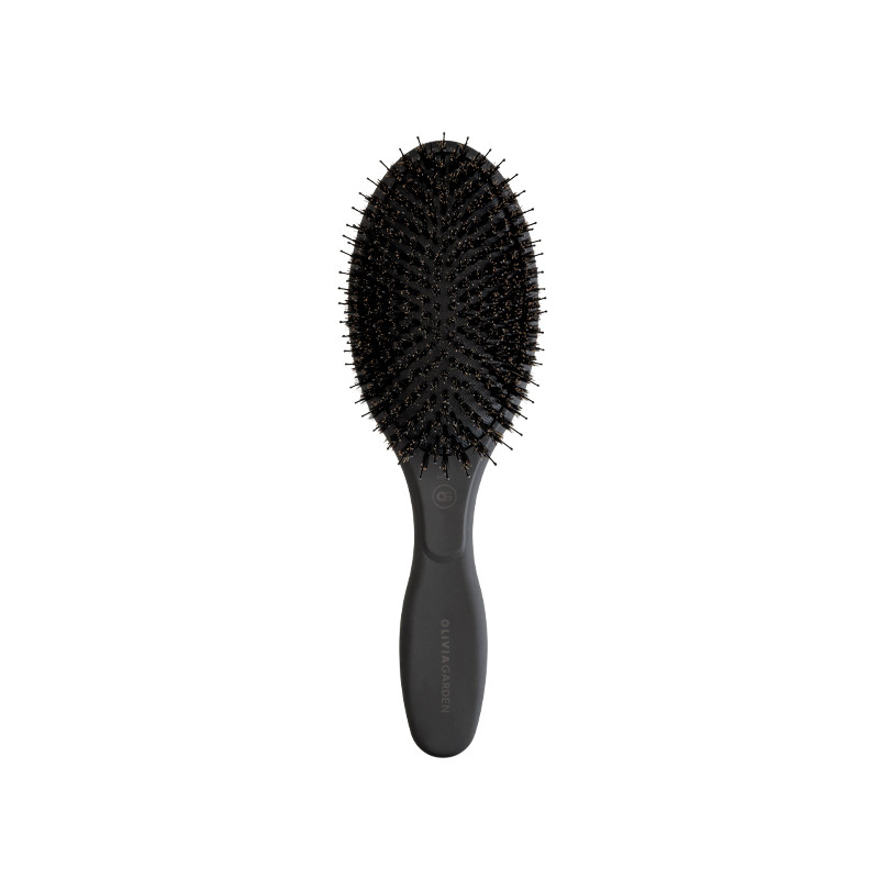 Brosse Pneumatique Ovale Sanglier et Nylon Black Label