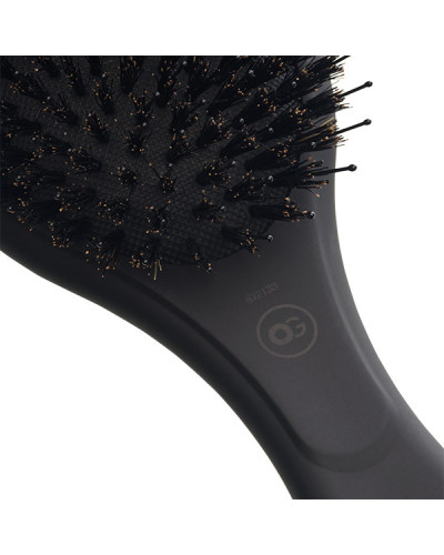 Brosse Pneumatique Ovale Sanglier et Nylon Black Label