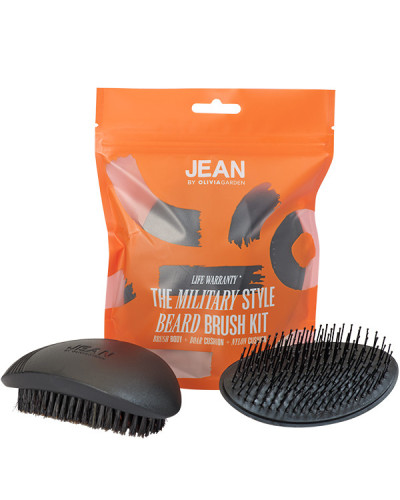 Brosse à Barbe Style Militaire en Nylon Jean by Olivia Garden