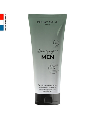Gel Douche Homme Corps et Cheveux Peggy Sage 200ml