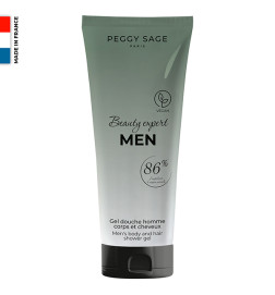 Gel Douche Homme Corps et Cheveux Peggy Sage 200ml