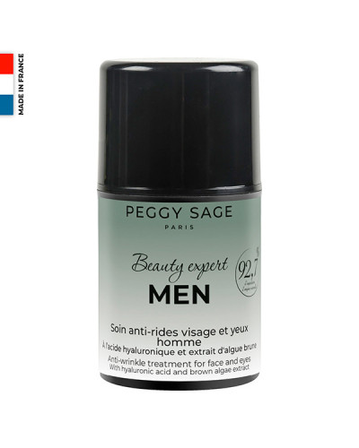 Soin Anti-Rides Visage et Yeux Homme Peggy Sage 50ml