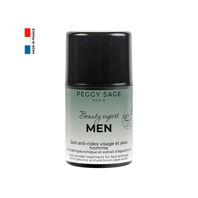Soin Anti-Rides Visage et Yeux Homme Peggy Sage 50ml