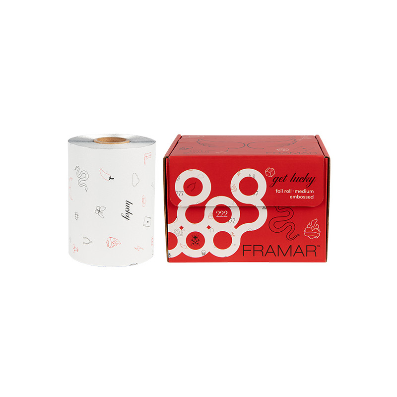 Papier Alu Rouleau Design "Get Lucky" Gauffré Meduim 97.5m