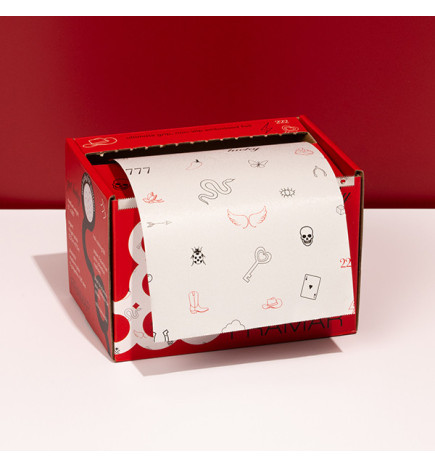 Papier Alu Rouleau Design "Get Lucky" Gauffré Meduim 97.5m
