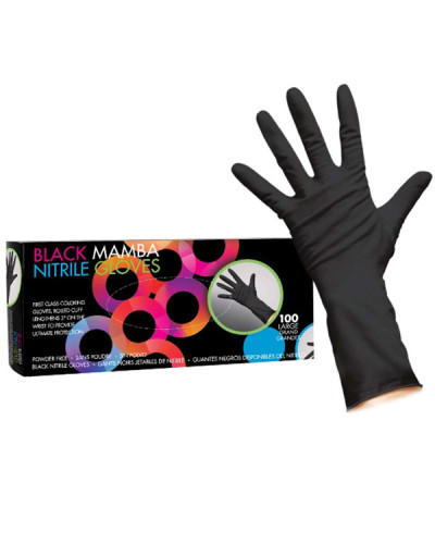 Gants Noirs  en nitrile  Taille L Framar