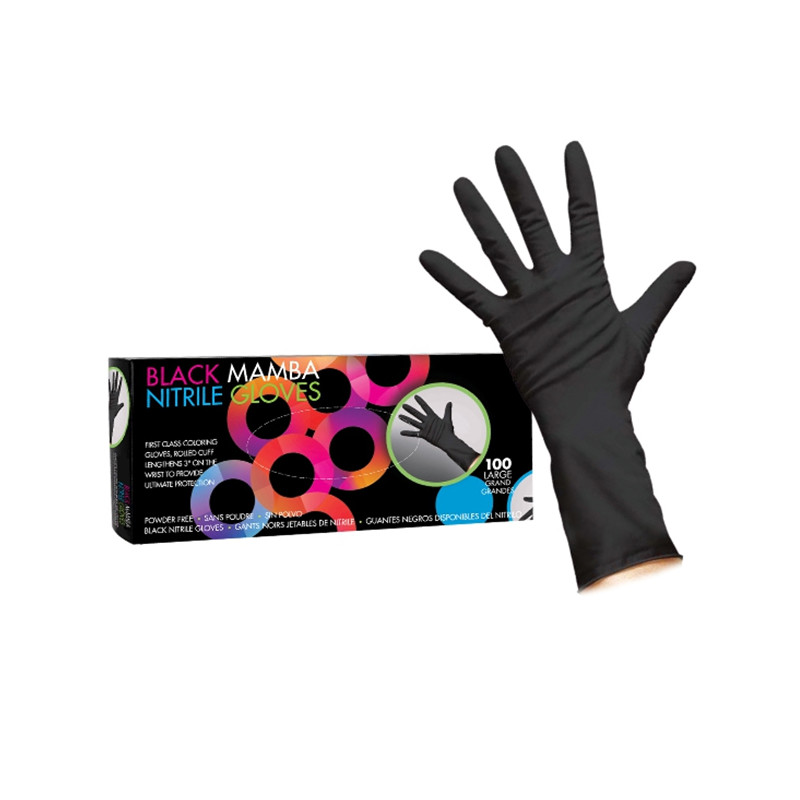 Gants Noirs en nitrile Taille L Framar Gants Noirs en nitrile Taille L Framar