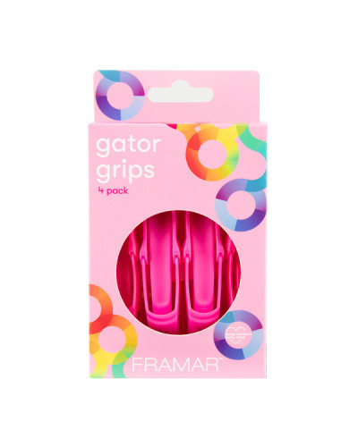 Pinces sépare-mèches roses - Gator Grips
