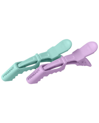 Pinces Crocodile Gator Grips Framar Couleur Pastel x4