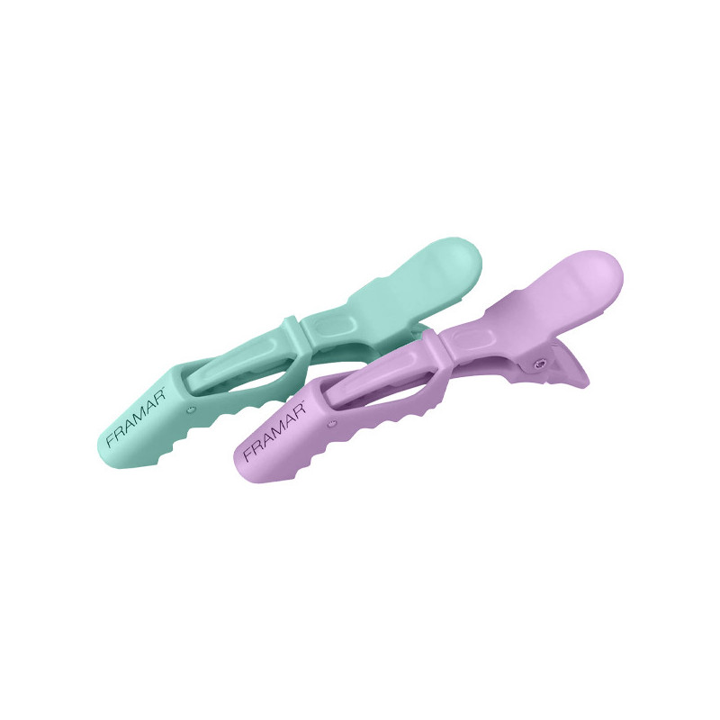 Pinces Crocodile Gator Grips Framar Couleur Pastel x4