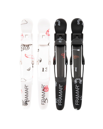 Pince Sépare Méches Gator Grip Motifs "Get Lucky" x4