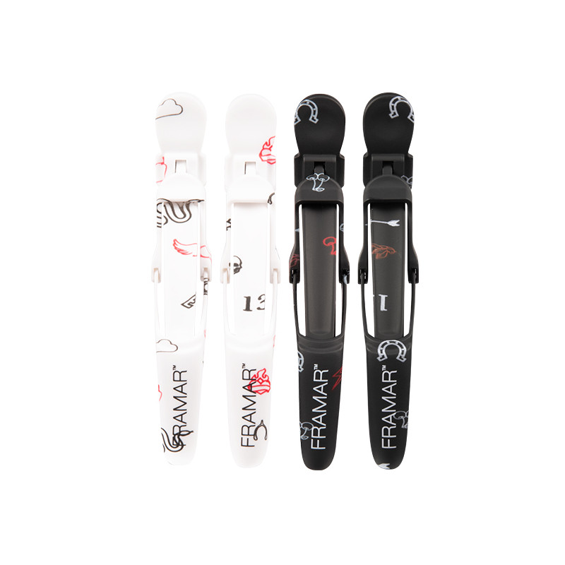 Pince Sépare Méches Gator Grip Motifs "Get Lucky" x4