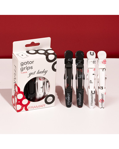 Pince Sépare Méches Gator Grip Motifs "Get Lucky" x4