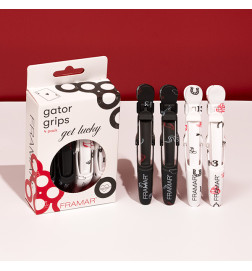Pince Sépare Méches Gator Grip Motifs "Get Lucky" x4