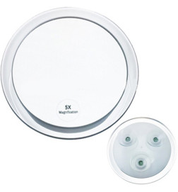 Miroir à Ventouses Ø 17cm Grossissant x5