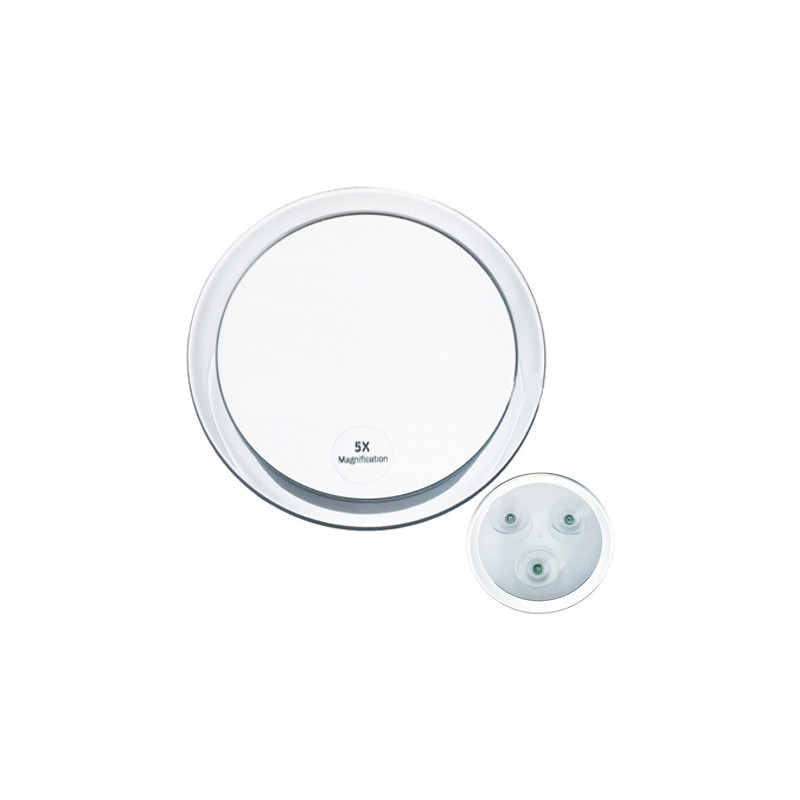Miroir à Ventouses Ø23cm Grossissant x5 Miroir à Ventouses Ø23cm Grossissant x5