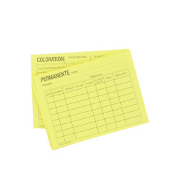 Fiches Reversibles Jaunes Couleur et Peranente x 50Pcs