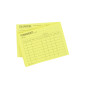 Fiches Reversibles Jaunes Couleur et Peranente x 50Pcs Fiches Reversibles Jaunes Couleur et Peranente x 50Pcs