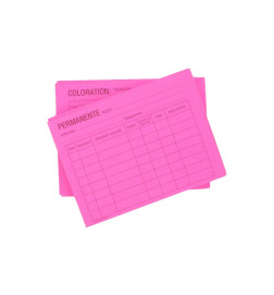 Fiches Reversibles Roses Couleur et Permanente x 50Pcs