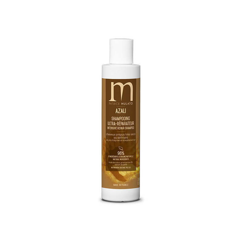Shampoing Ultra Réparateur Azali Cheveux Très Secs ou Défrisés Mulato 200ml