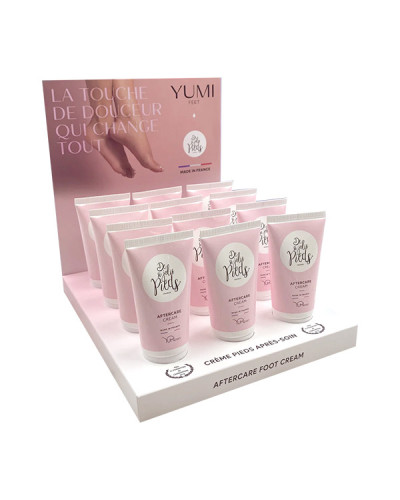 Présentoir de 12 Crèmes Pieds Après-Soin Yumi 75ml