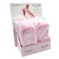 Présentoir de 12 Paires de Chaussons Soin des Pieds SPA Yumi Rose Taille S - M Présentoir de 12 Paires de Chaussons Soin des Pieds SPA Yumi Rose Taille S - M