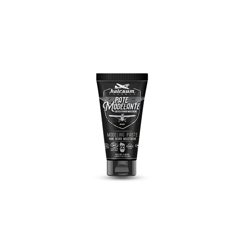 Cire Coiffante 3 en 1 Cheveux Barbe et Moustache Hairgum 125g