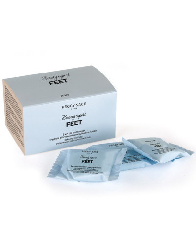 Bain de Pieds Relax 10 Galets Effervescents aux Huiles Essentielles Peggy Sage 10x10g