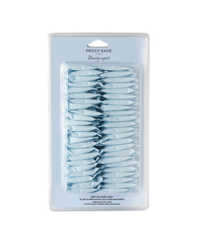 Bain de Pieds Relax 50 Galets Effervescents aux Huiles Essentielles Peggy Sage 50x10g