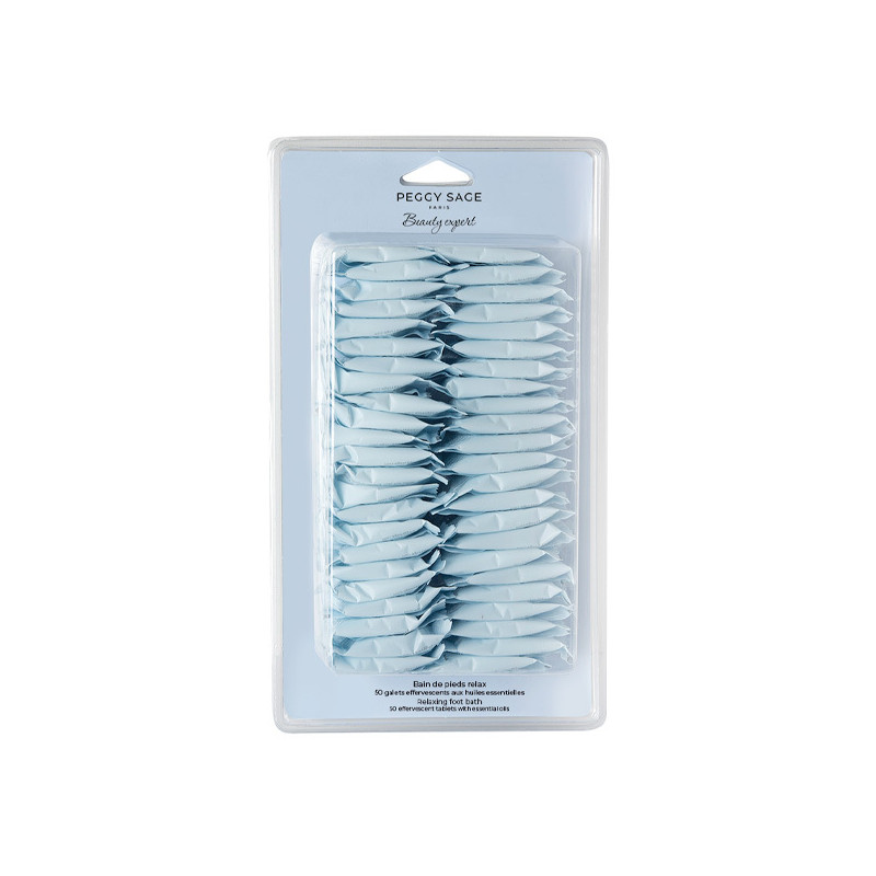 Bain de Pieds Relax 50 Galets Effervescents aux Huiles Essentielles Peggy Sage 50x10g Bain de Pieds Relax 50 Galets Effervescents aux Huiles Essentielles Peggy Sage 50x10g