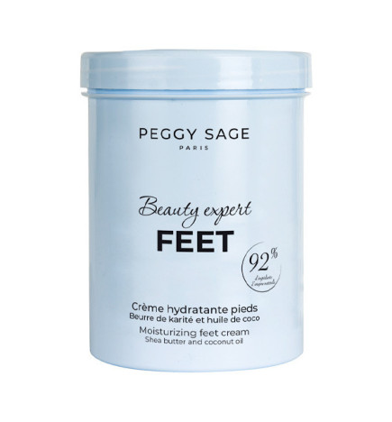 Crème Hydratante Pieds Beurre de Karité et Huile de Coco Peggy Sage 270ml