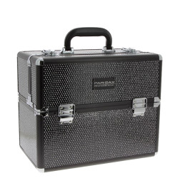 Mallette Make Up Strass Noire 6 plateaux