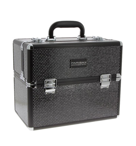 Mallette Make Up Strass Noire 6 plateaux