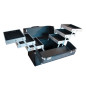 Mallette Make Up Strass Noire 6 plateaux