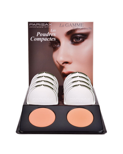 Présentoir Poudres de Teint Compactes Parisax x12pcs