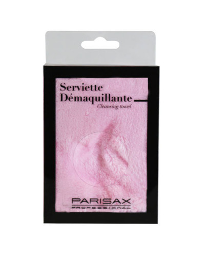 Serviette Démaquillante Rose Parisax
