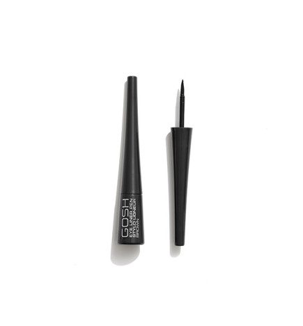 Stylo Eyeliner Liquide Longue Durée, Séchage Rapide Noir 2,5ml Gosh