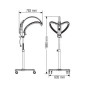 Casque de Coiffure Climafly Glossy Argenté sur Pied Ultron Casque de Coiffure Climafly Glossy Argenté sur Pied Ultron